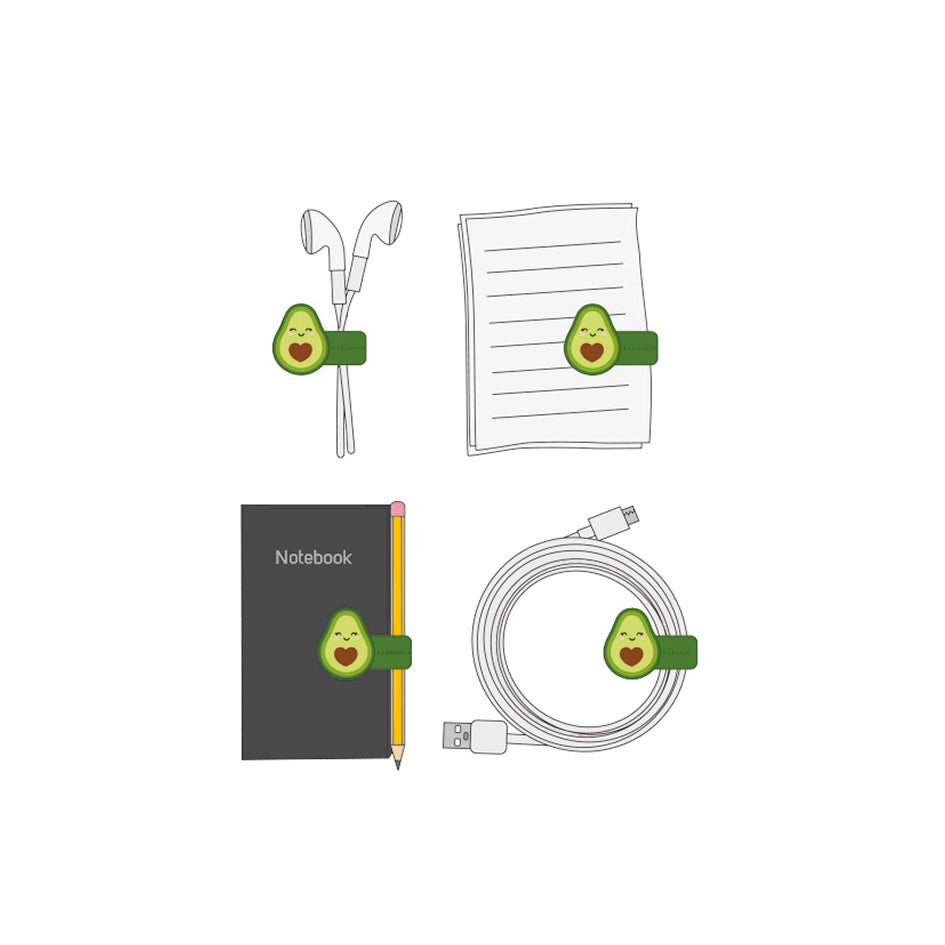 MAGNETIC CLIP - AVOCADO / PACK DE 6
