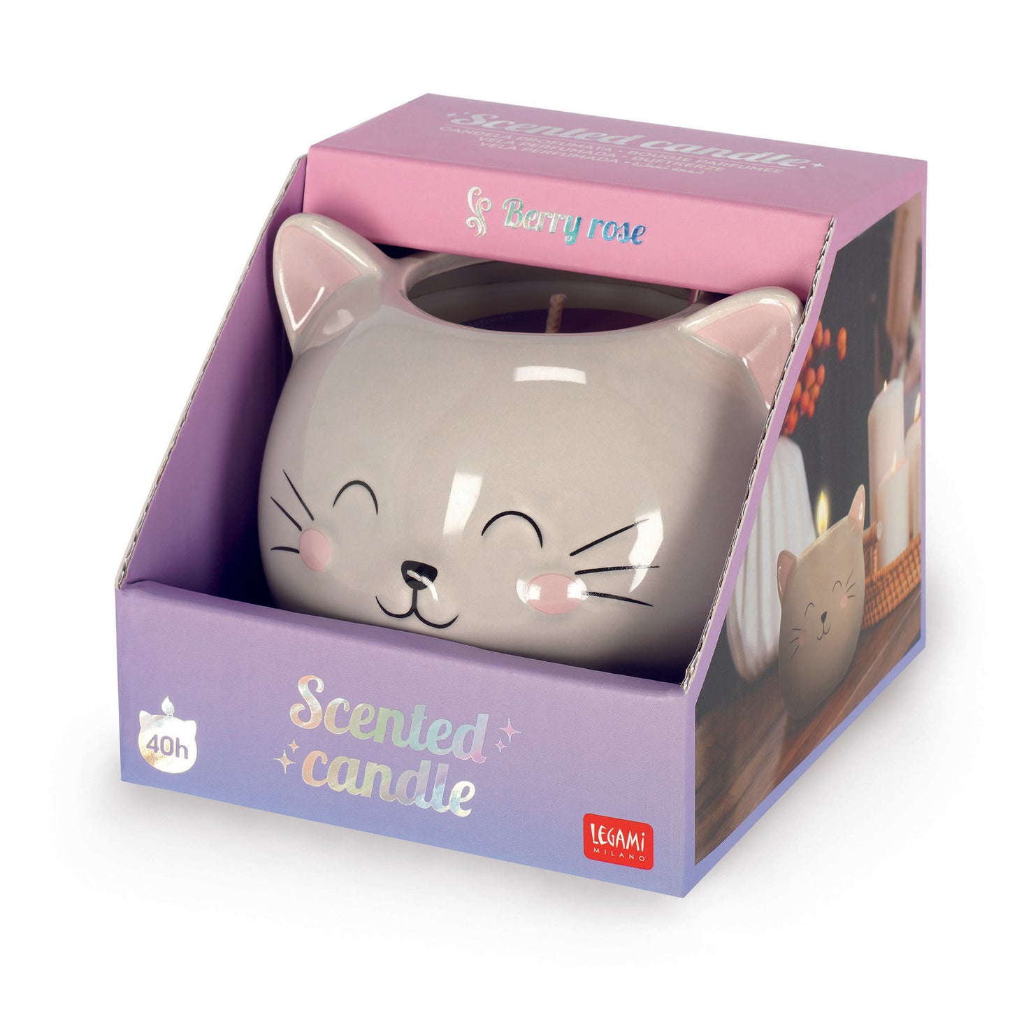 SCENTED CANDLE - KITTY / PACK DE 4