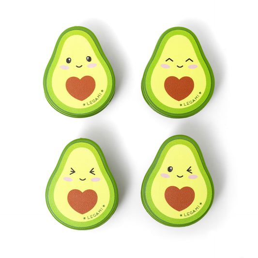 SET OF 4 BAG CLIPS - BAG CLIPS - AVOCADO / PACK DE 6