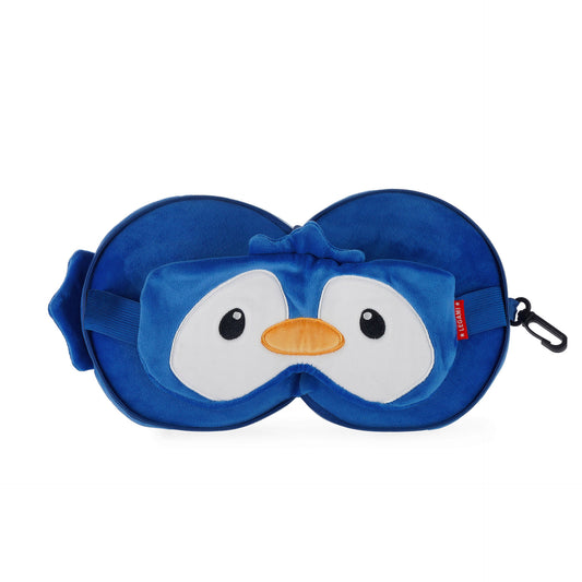 TRAVEL PILLOW WITH SLEEP MASK - MY TRAVEL BUDDY - PENGUIN / PACK DE 3