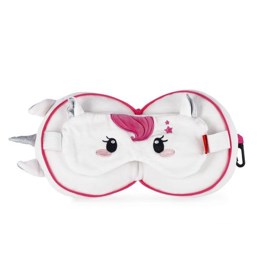 TRAVEL PILLOW WITH SLEEP MASK - MY TRAVEL BUDDY - UNICORN / PACK DE 3