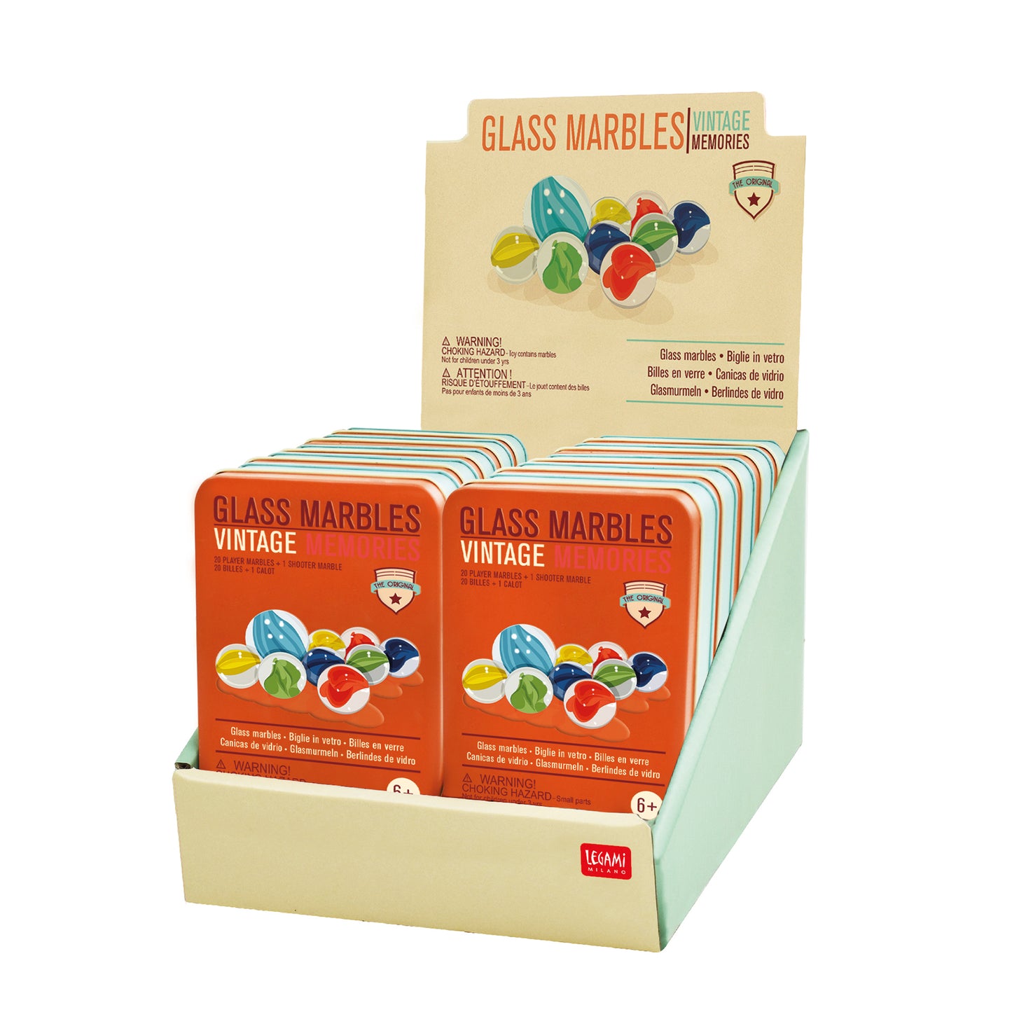 GLASS MARBLES / PACK DE 12