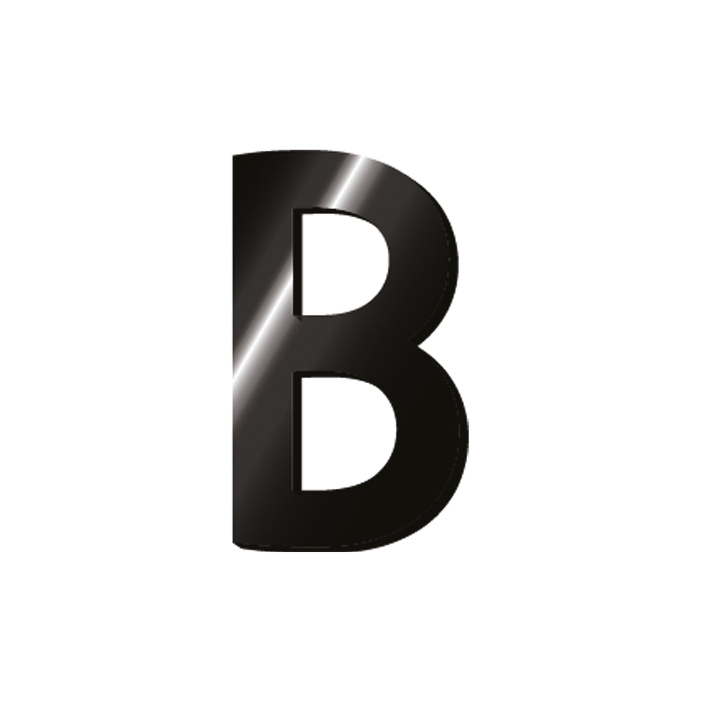 ADHESIVE METAL LETTER - MY INITIAL - B / PACK DE 2