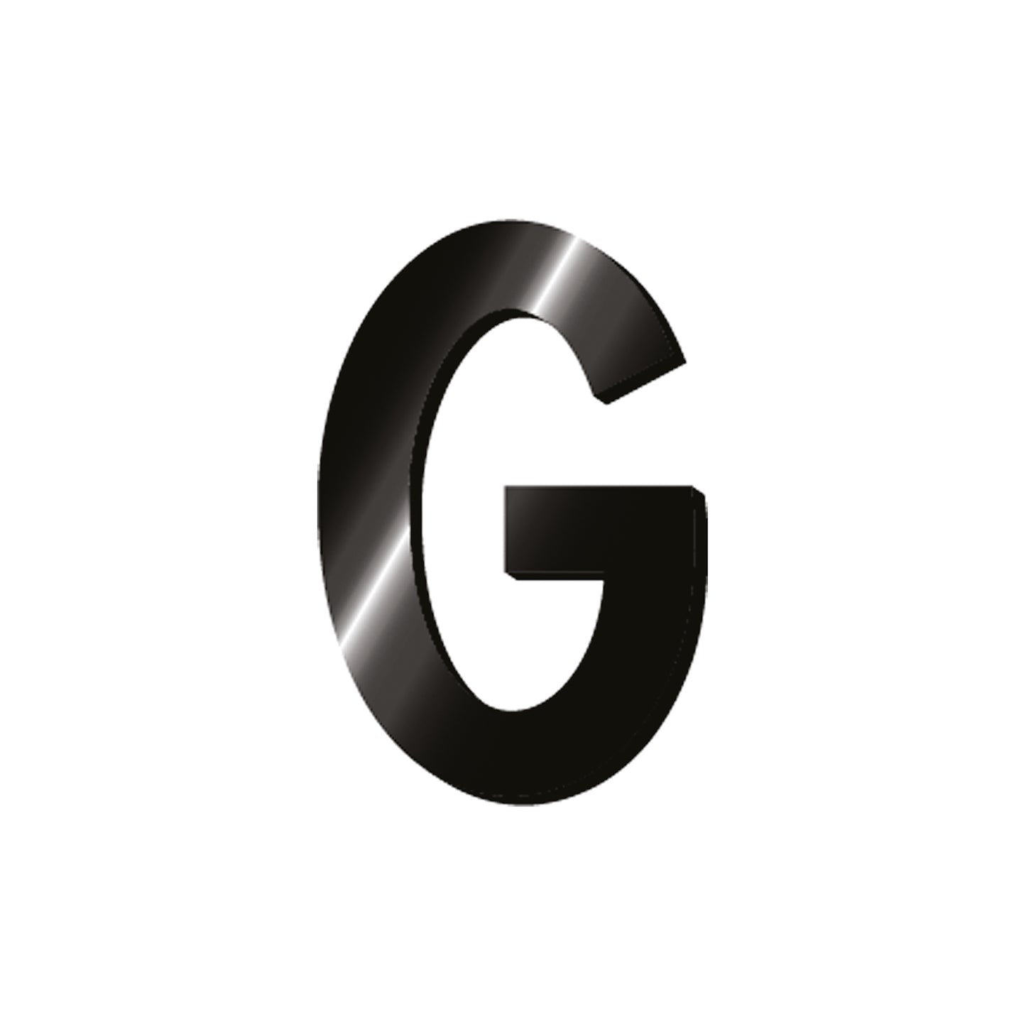 ADHESIVE METAL LETTER - MY INITIAL - G / PACK DE 2