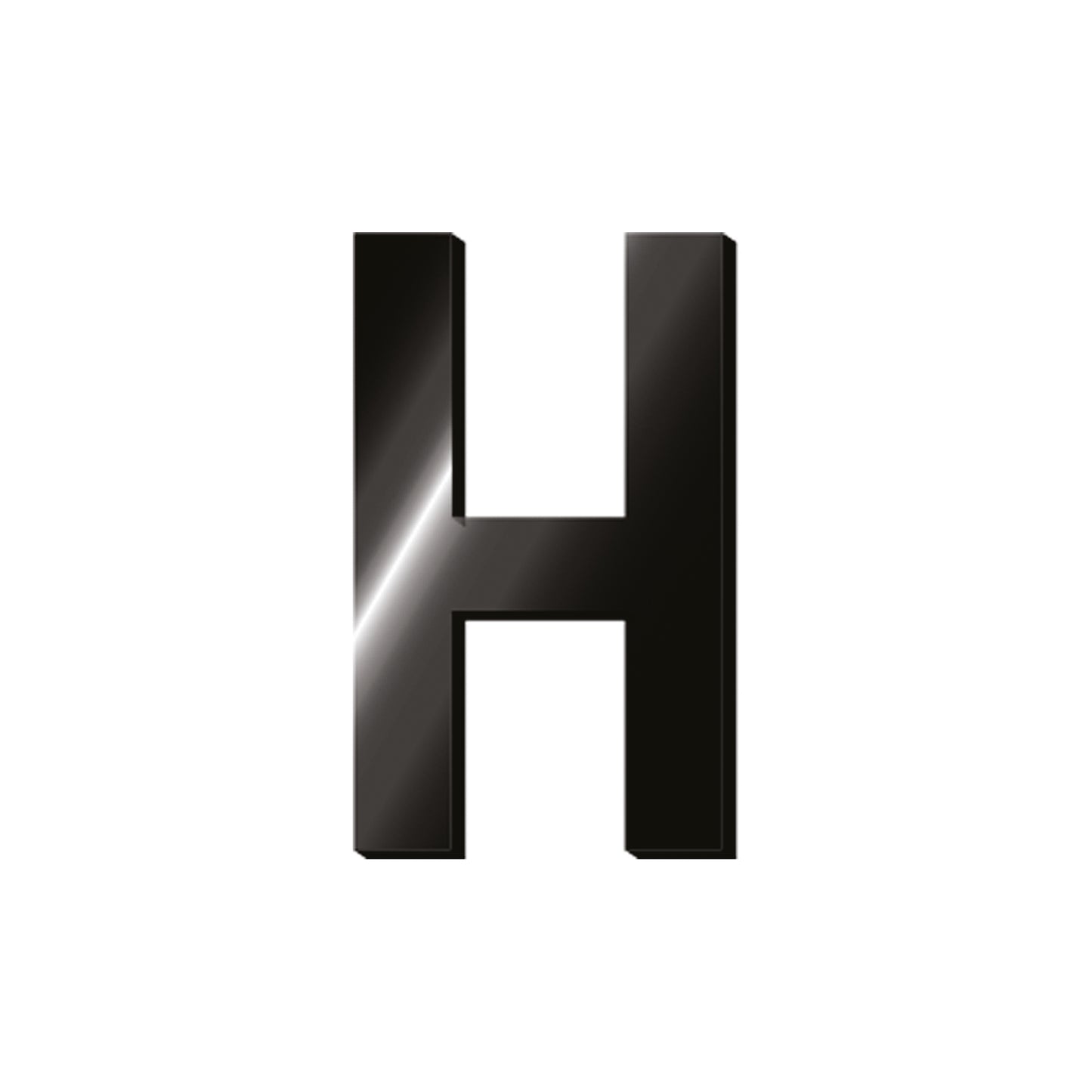 ADHESIVE METAL LETTER - MY INITIAL - H / PACK DE 2