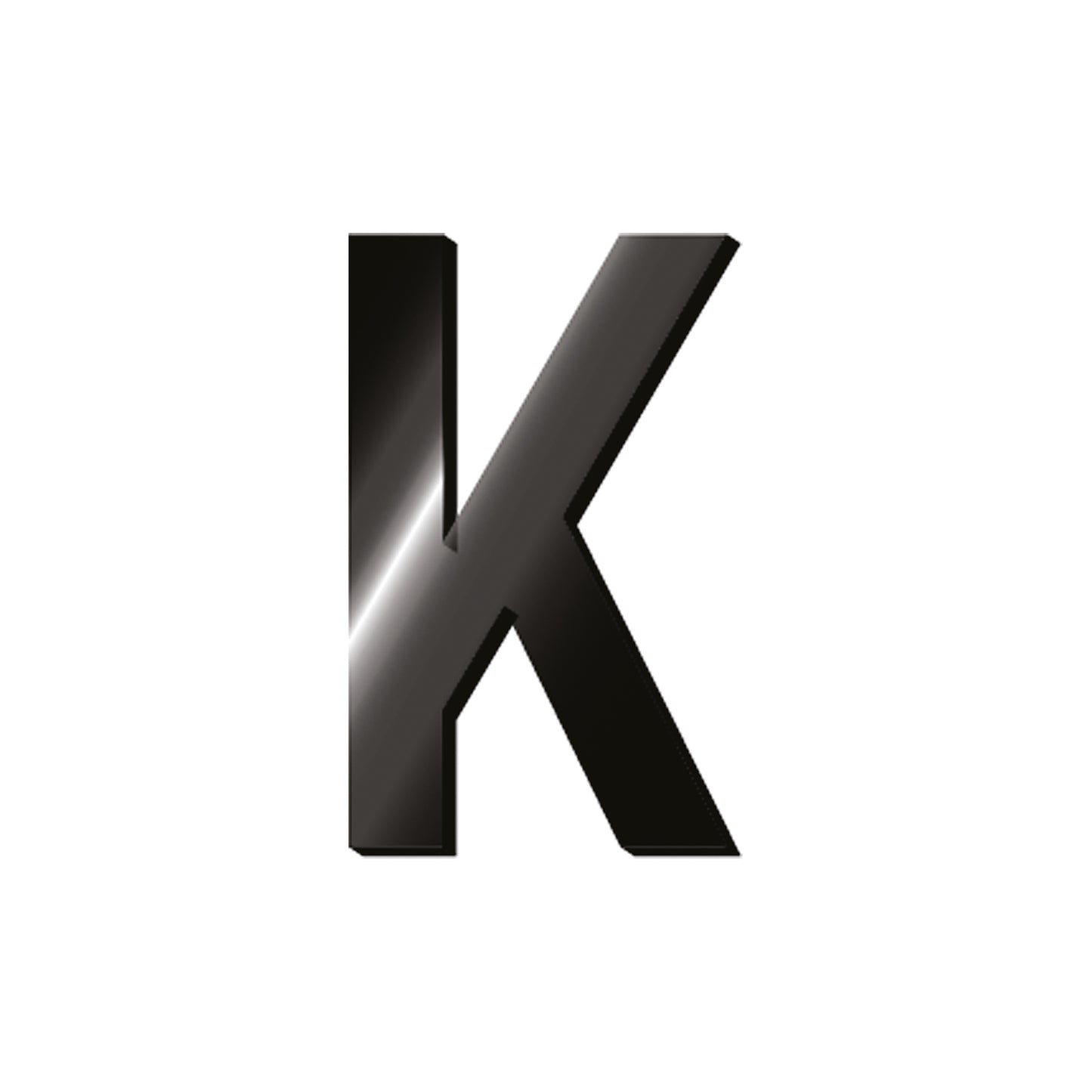 ADHESIVE METAL LETTER - MY INITIAL - K / PACK DE 2