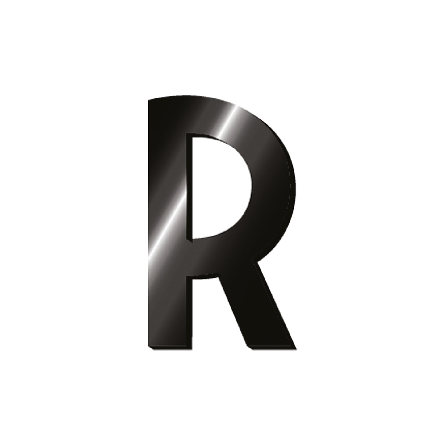 ADHESIVE METAL LETTER - MY INITIAL - R / PACK DE 2