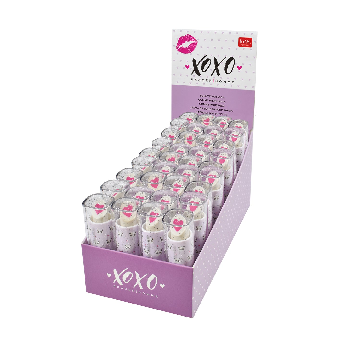 SCENTED ERASER - XOXO - PANDA / PACK DE 36