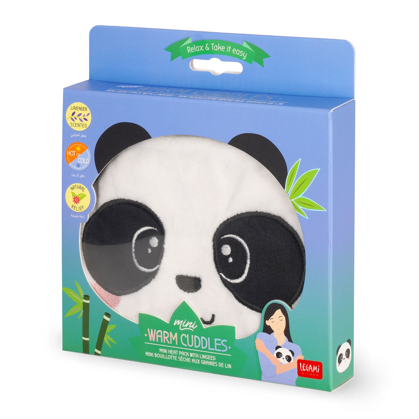 HEAT PACK WITH LINSEED - WARM CUDDLES - PANDA / PACK DE 2
