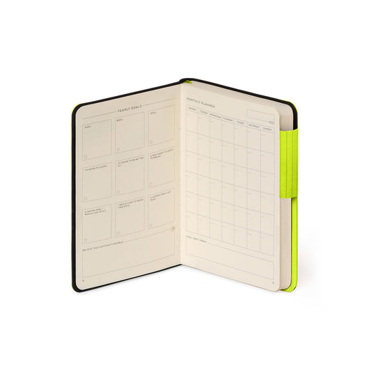 LINED NOTEBOOK - MY NOTEBOOK - SMALL - CHARTREUSE / PACK DE 3