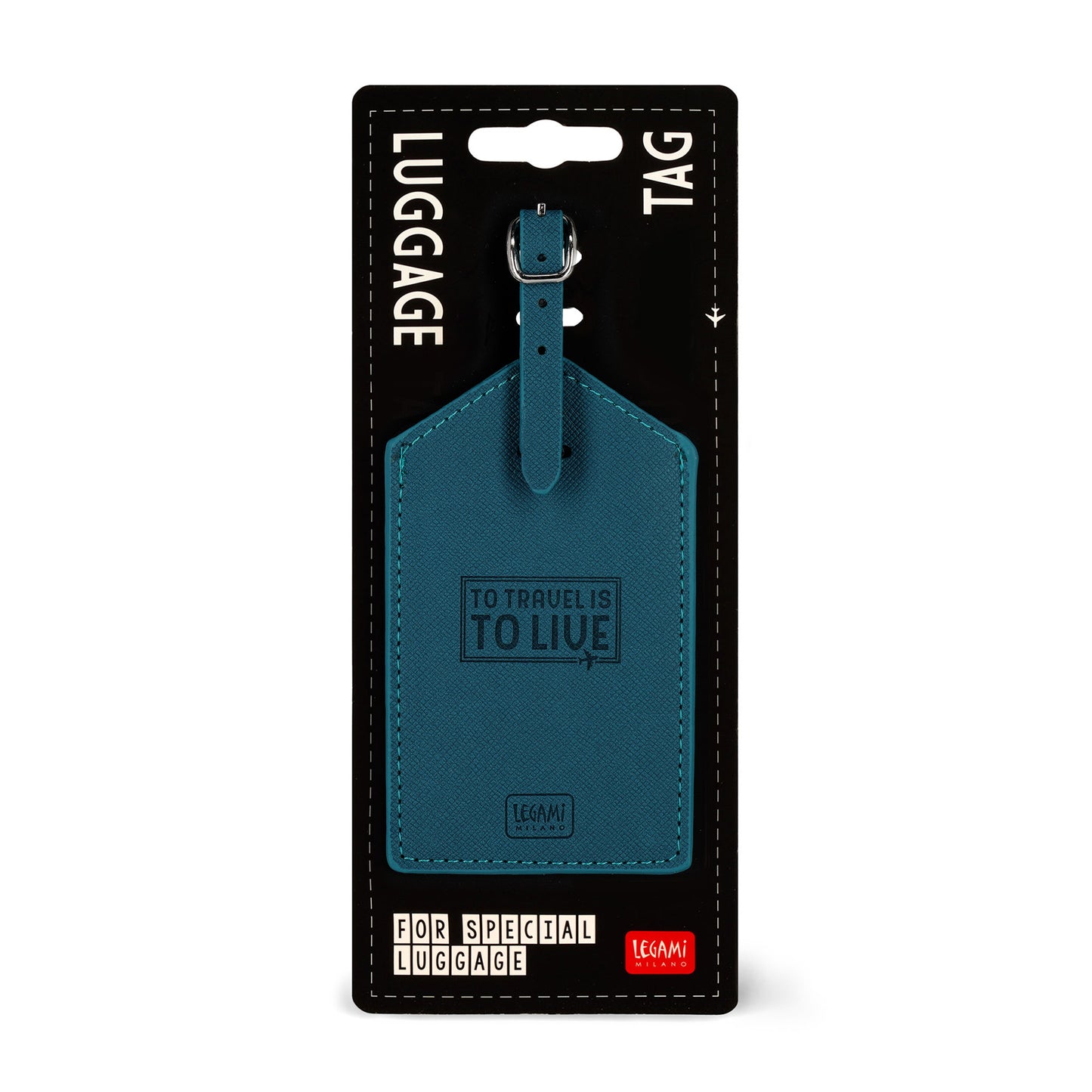 LUGGAGE TAG - PETROL BLUE / PACK DE 3