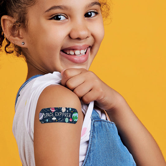 30 P. ADHESIVE BANDAGES - BE BRAVE - SPACE / PACK DE 6
