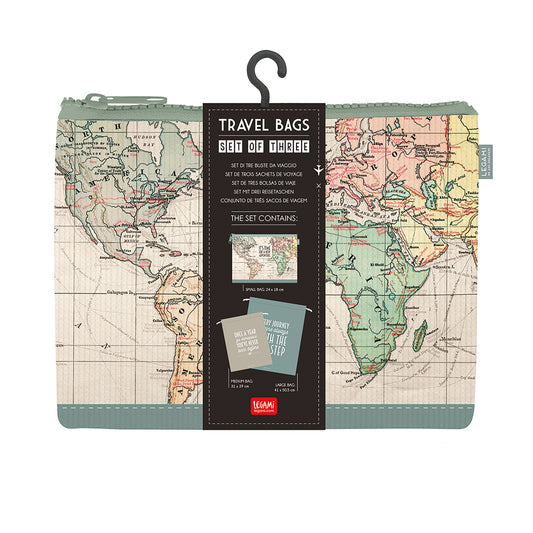 SET OF 3 TRAVEL BAGS - TRAVEL BAGS - TRAVEL / PACK DE 2