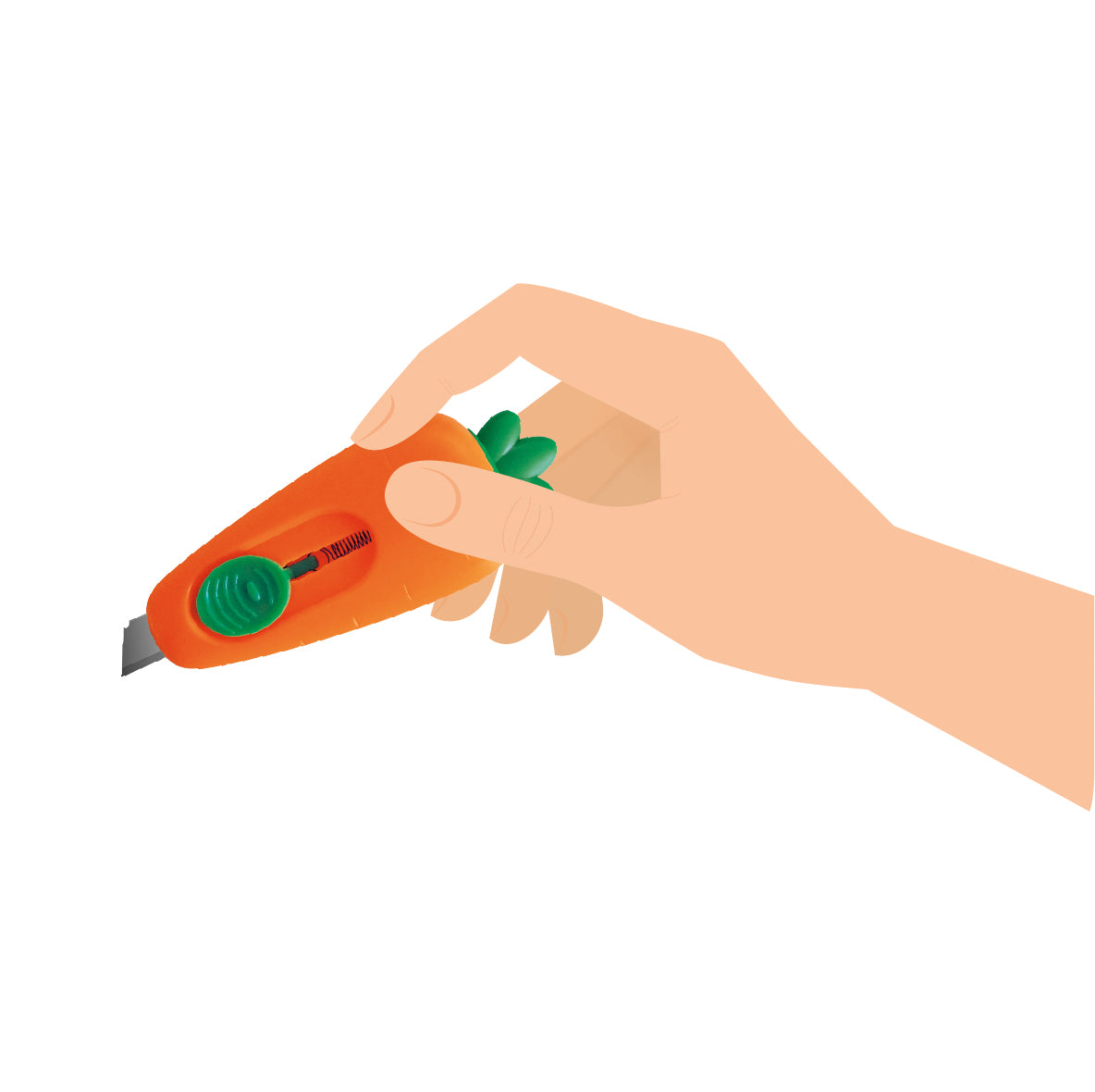 MINI RETRACTABLE CUTTER - CARRATE CUTTER - CARROT / PACK DE 12