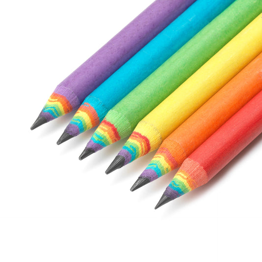 SET OF 6 HB GRAPHITE PENCILS M - HAPPINESS FOR EVERY DAY / PACK DE 12