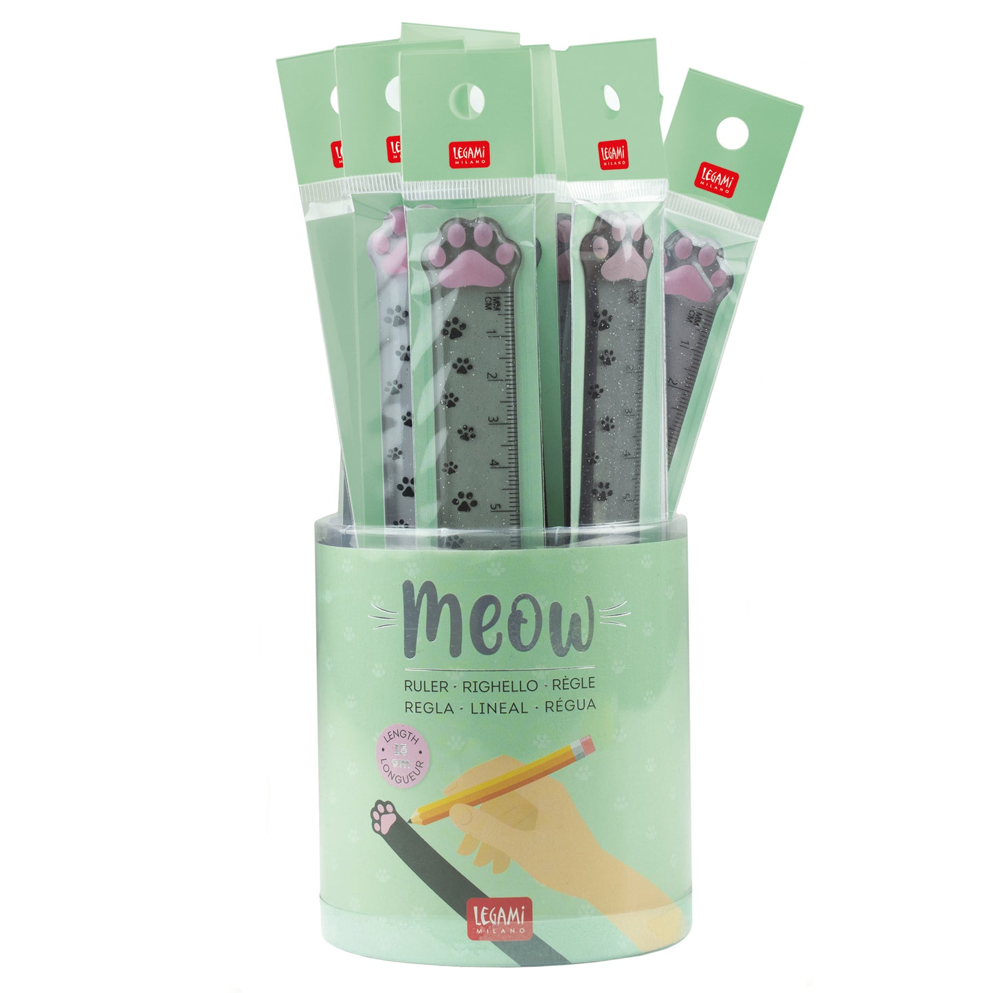 RULER - MEOW - KITTY / PACK DE 20