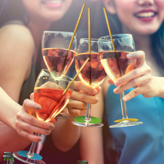 STAILESS STEEL STRAWS - STAINLESS STEEL STRAWS - GOLD / PACK DE 6