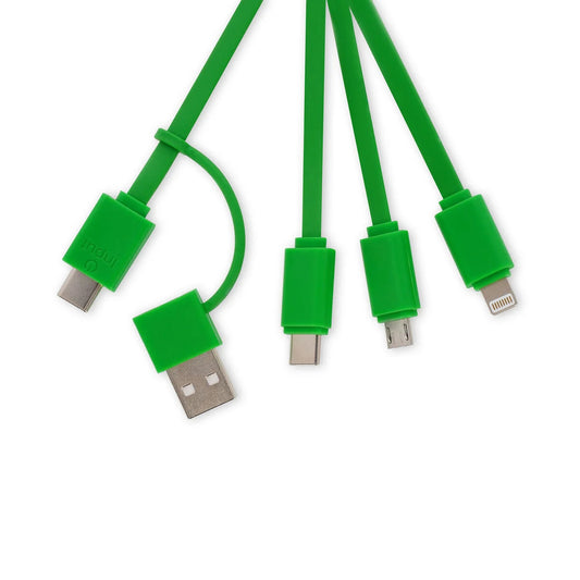 CHARGING MULTI CABLE - LINK UP - AVOCADO / PACK DE 3