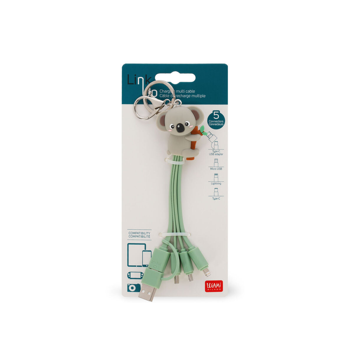 CHARGING MULTI CABLE - LINK UP - KOALA / PACK DE 3