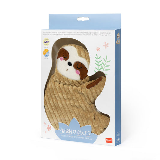 HEAT PACK WITH LINSEED - WARM CUDDLES - SLOTH / PACK DE 2
