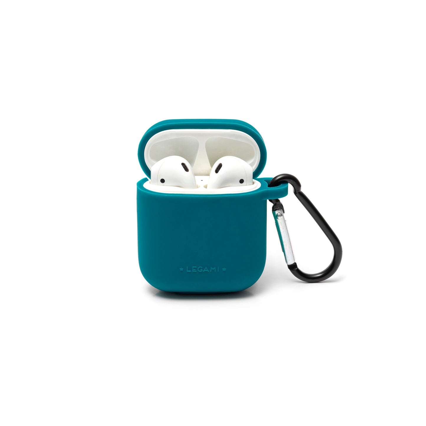 CASE AND CORD SET FOR AIRPODS - AIR 'N GO - PETROL BLUE / PACK DE 6