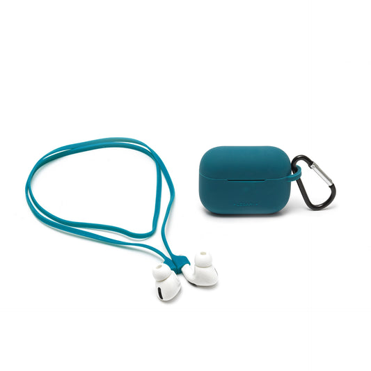 CASE AND CORD SET FOR AIRPODS PRO - AIR 'N GO - PETROL BLUE / PACK DE 6