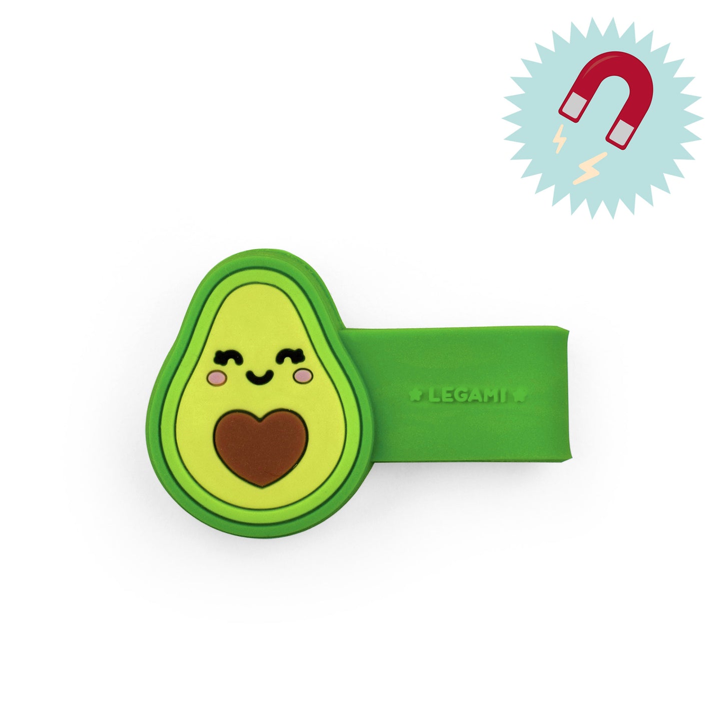 MAGNETIC CLIP - AVOCADO / PACK DE 6