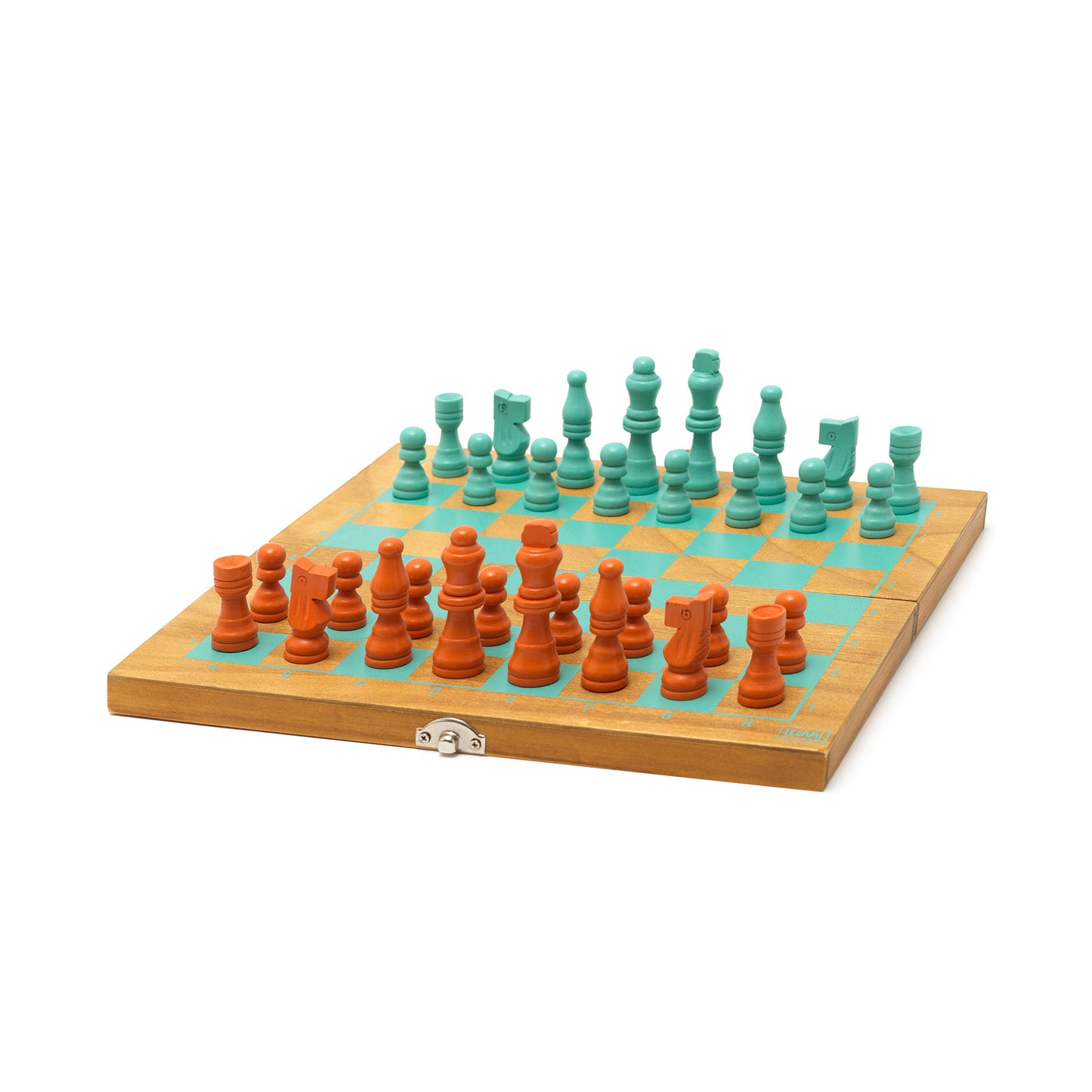 WOODEN CHESS AND DRAUGHTS / PACK DE 4