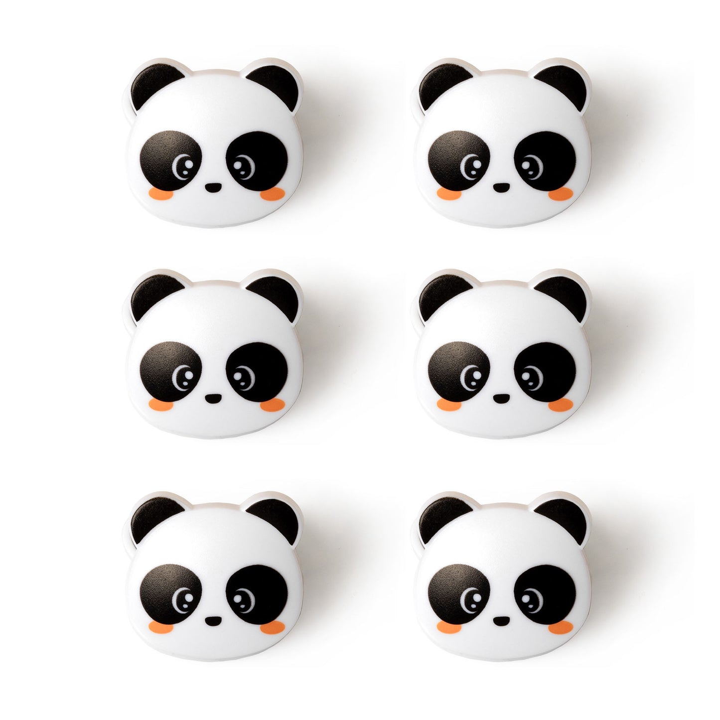 SET OF 6 BAG CLIPS - BAG CLIPS - PANDA / PACK DE 6