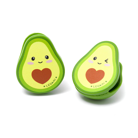 SET OF 4 BAG CLIPS - BAG CLIPS - AVOCADO / PACK DE 6