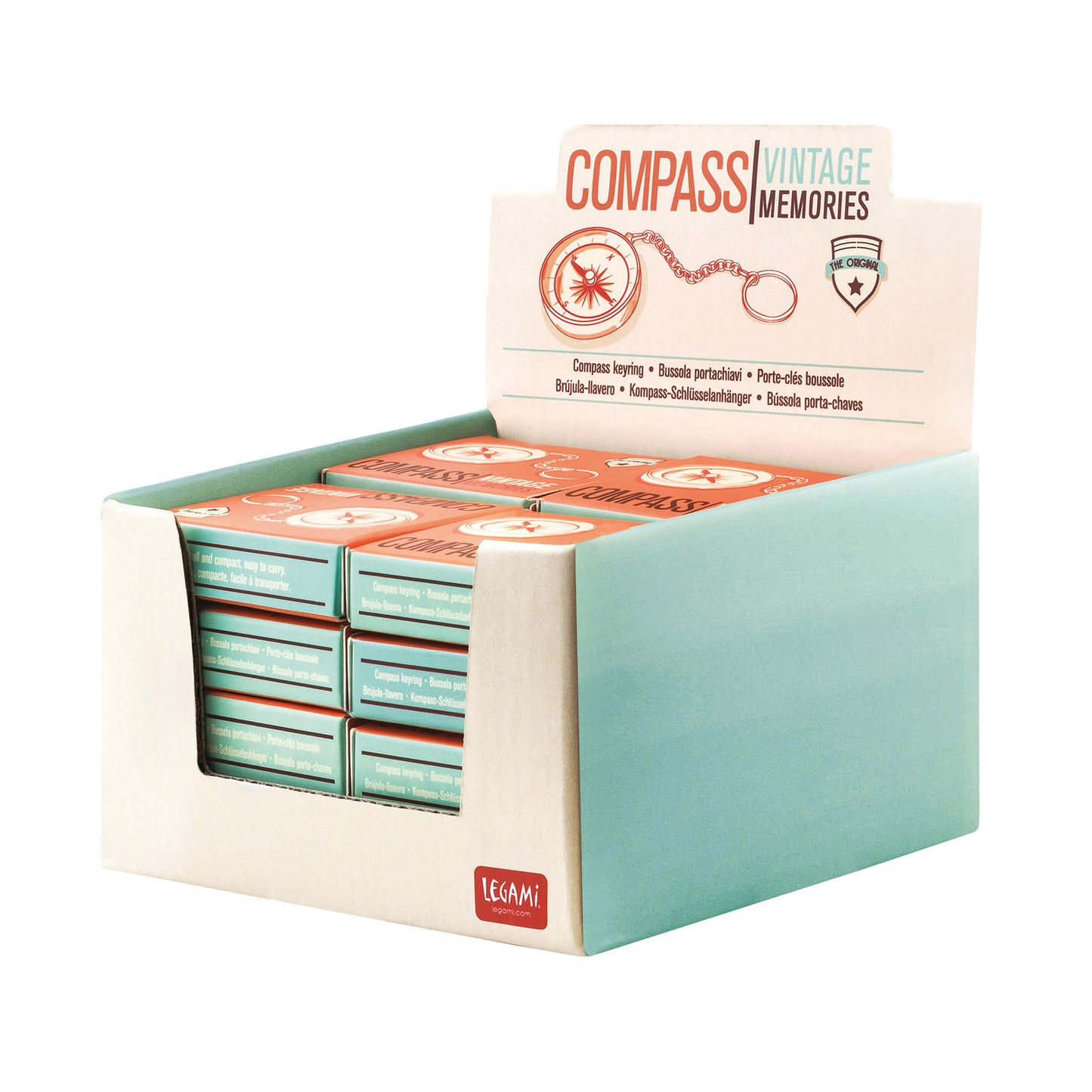 COMPASS KEY RING - COMPASS / PACK DE 16