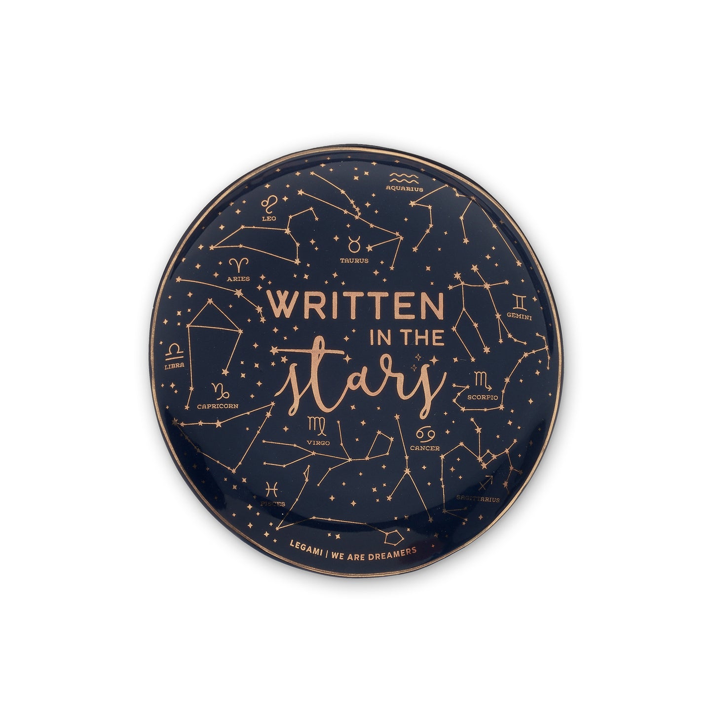 CERAMIC PLATE - RINGS & THINGS - STARS / PACK DE 4