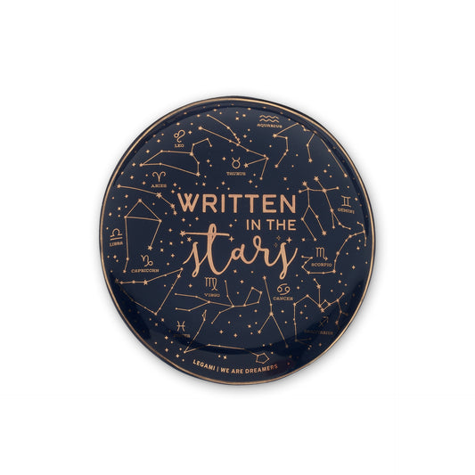 CERAMIC PLATE - RINGS & THINGS - STARS / PACK DE 4