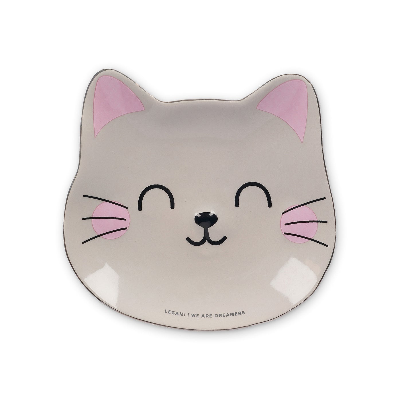 CERAMIC PLATE - RINGS & THINGS - KITTY / PACK DE 4