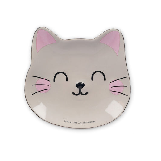 CERAMIC PLATE - RINGS & THINGS - KITTY / PACK DE 4
