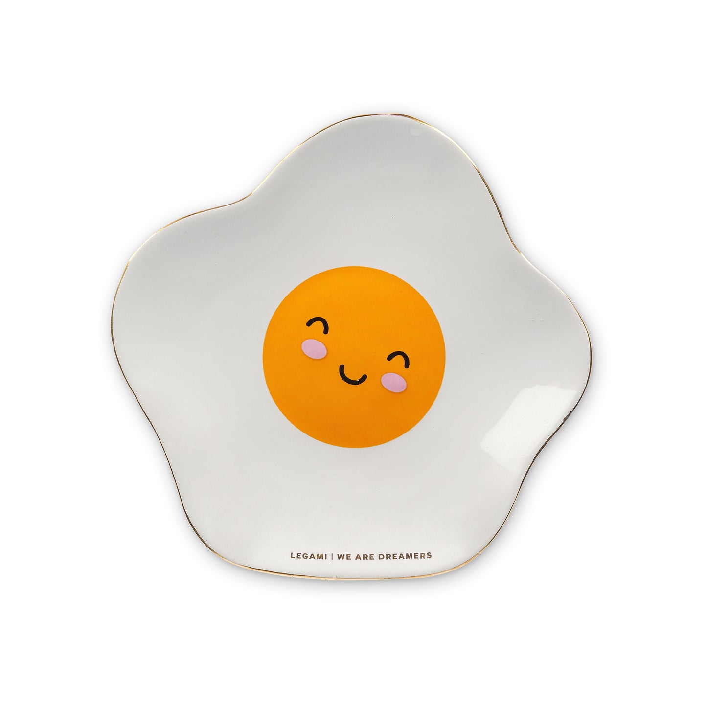CERAMIC PLATE - RINGS & THINGS - EGG / PACK DE 4