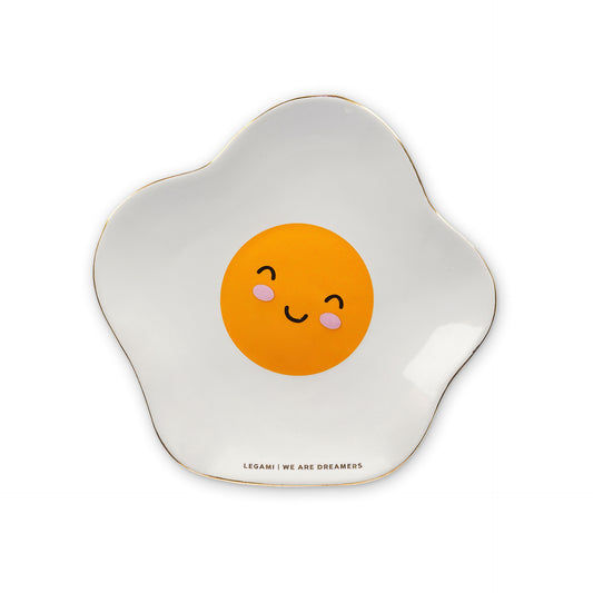 CERAMIC PLATE - RINGS & THINGS - EGG / PACK DE 4