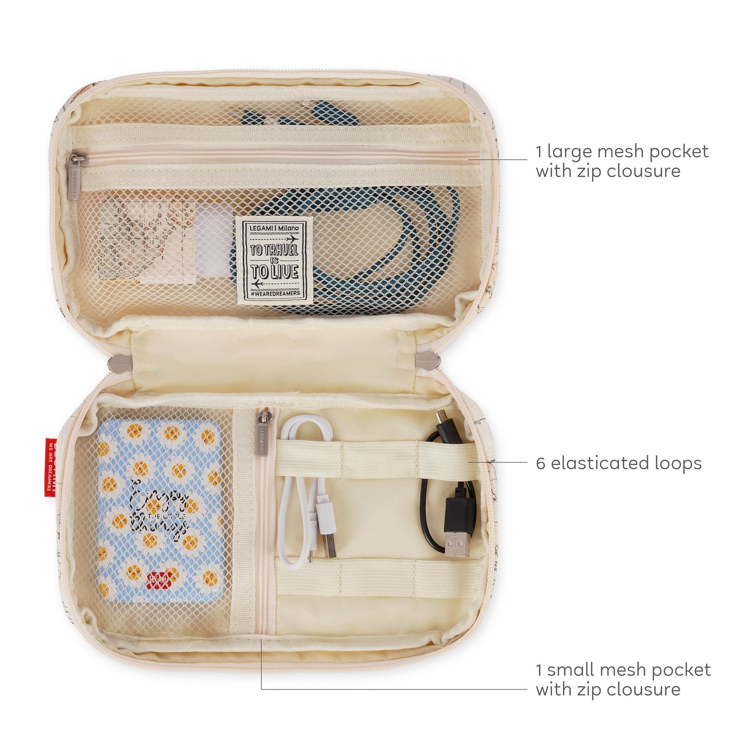 CABLE ORGANISER - TRAVEL / PACK DE 4