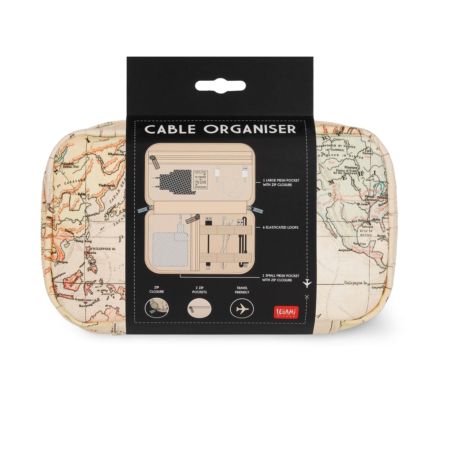CABLE ORGANISER - TRAVEL / PACK DE 4