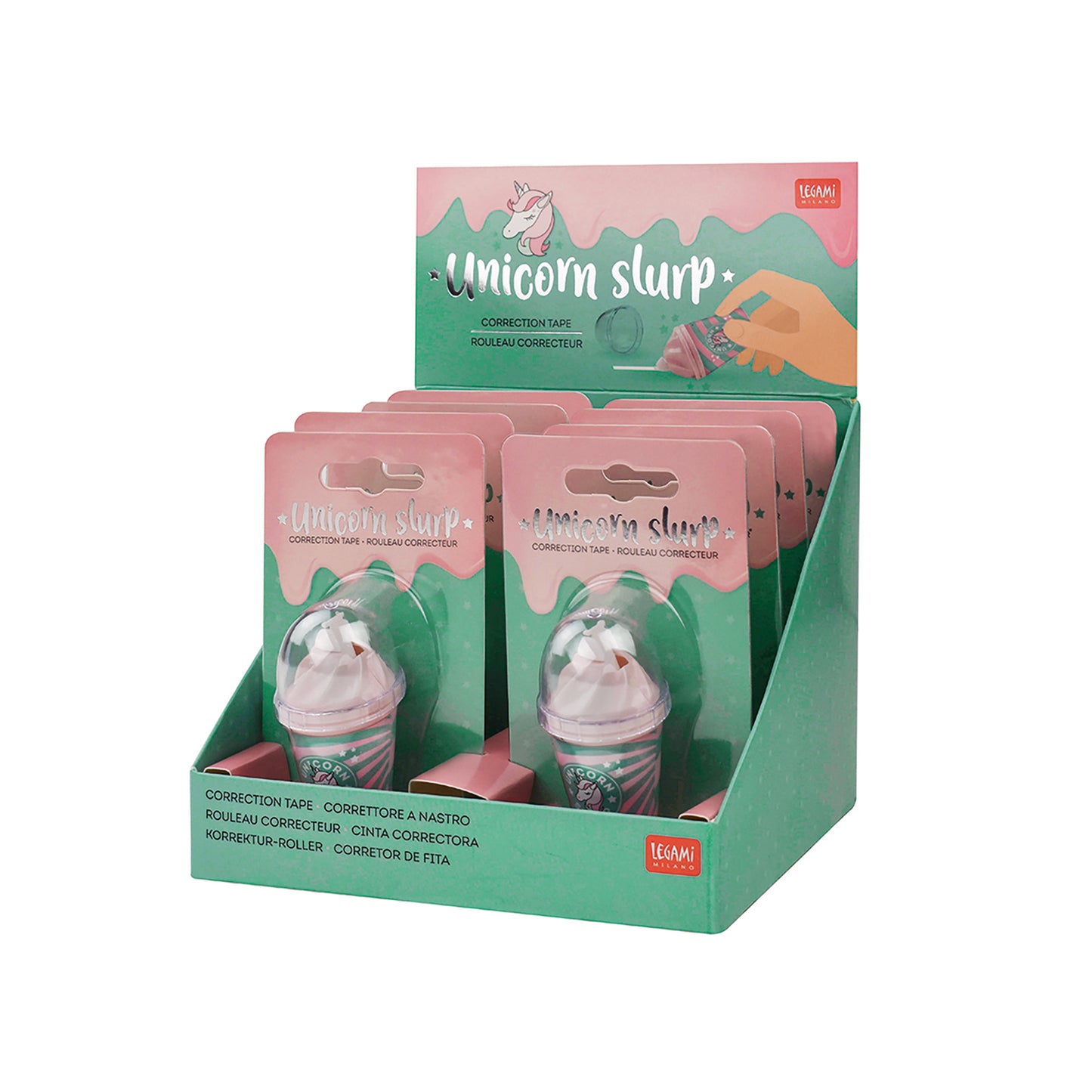 CORRECTION TAPE - UNICORN SLURP - UNICORN / PACK DE 8