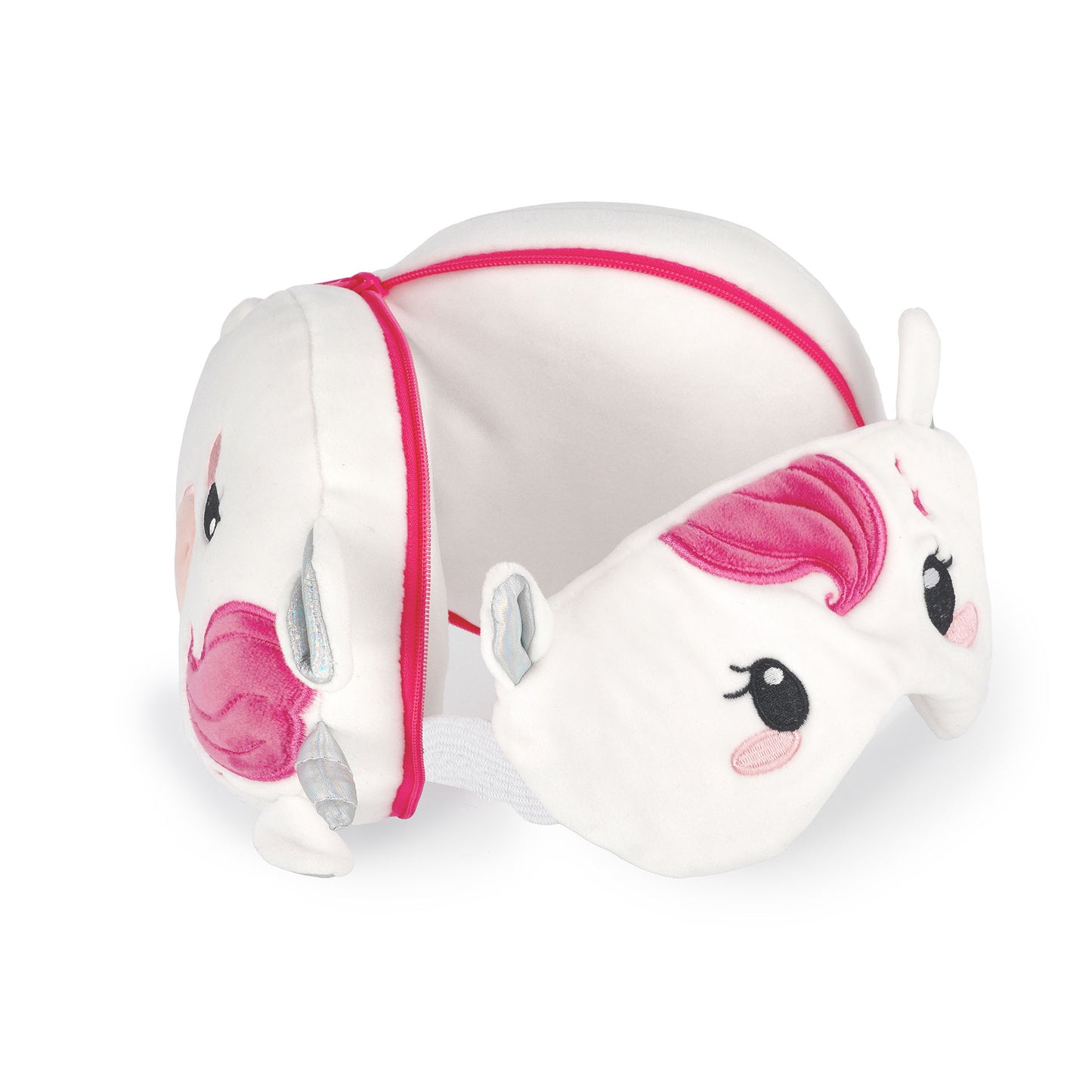 TRAVEL PILLOW WITH SLEEP MASK - MY TRAVEL BUDDY - UNICORN / PACK DE 3