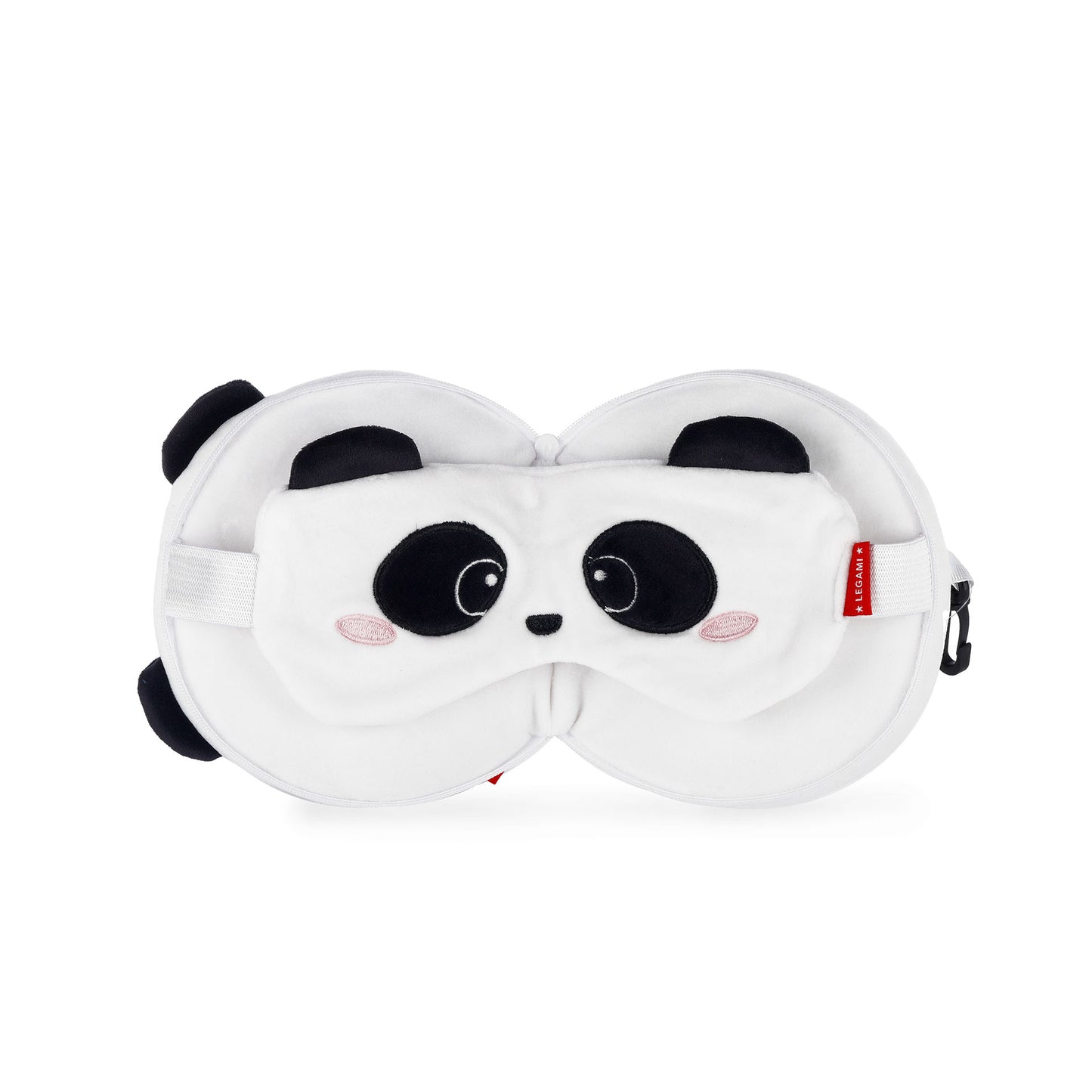 TRAVEL PILLOW WITH SLEEP MASK - MY TRAVEL BUDDY - PANDA / PACK DE 3