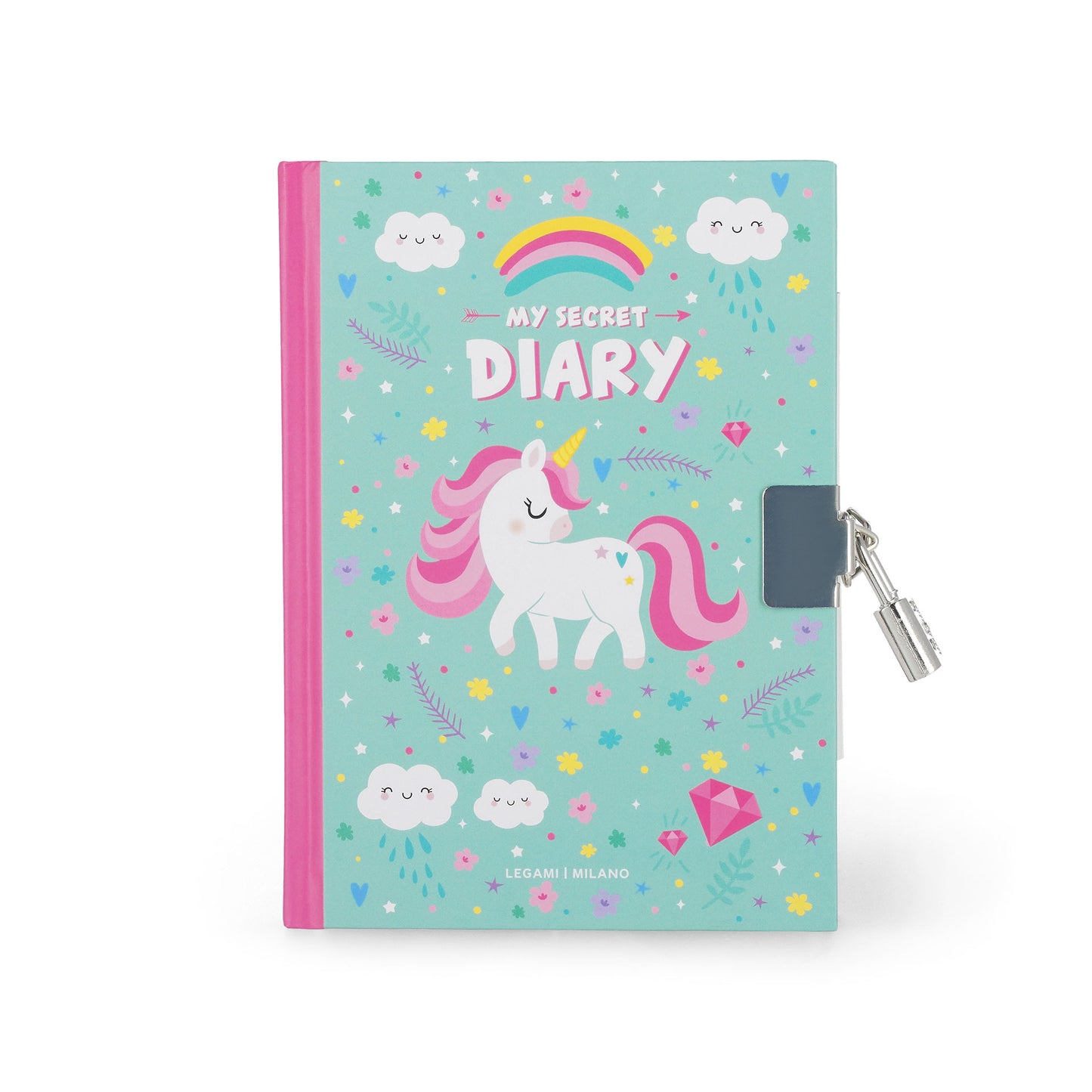 SECRET DIARY WITH PADLOCK - MY SECRET DIARY - UNICORN / PACK DE 2