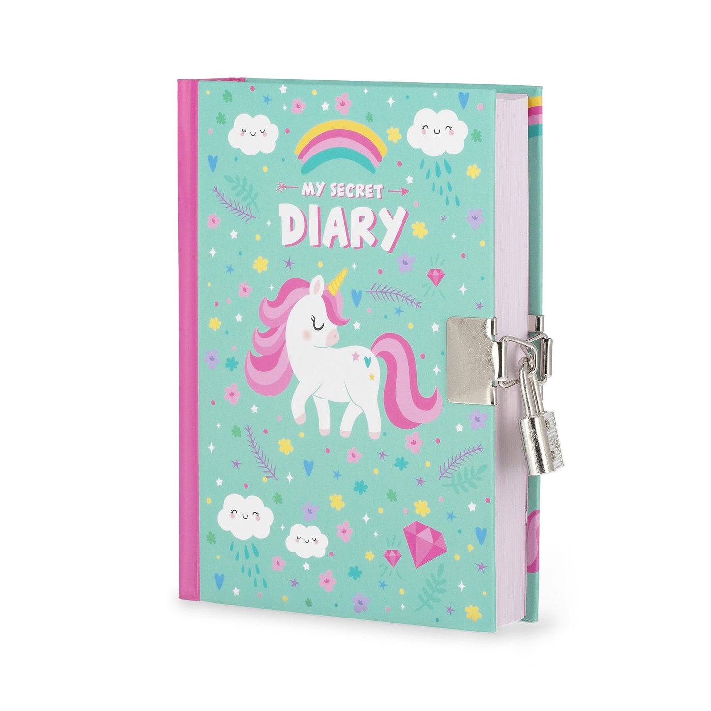 SECRET DIARY WITH PADLOCK - MY SECRET DIARY - UNICORN / PACK DE 2