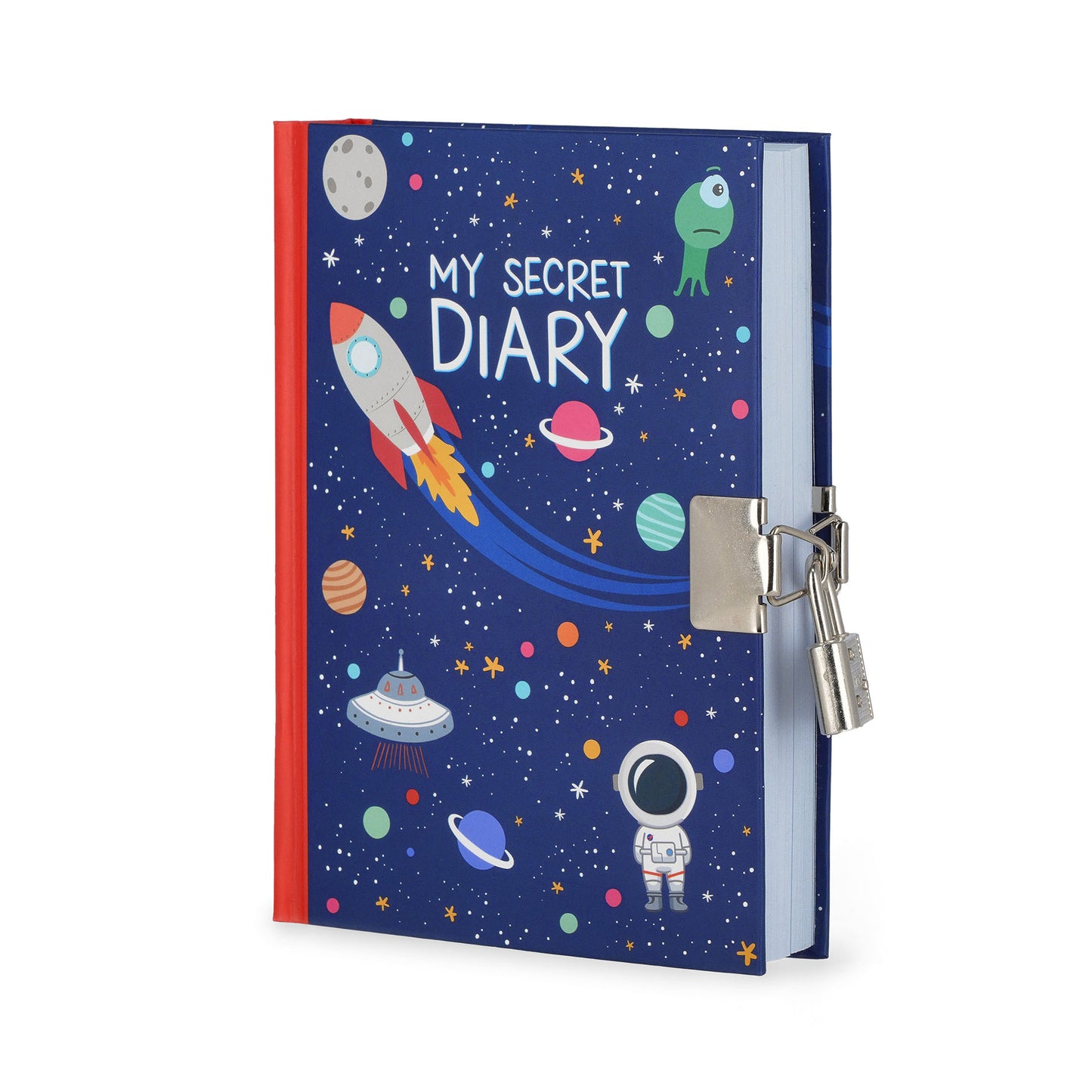 SECRET DIARY WITH PADLOCK - MY SECRET DIARY - SPACE / PACK DE 2