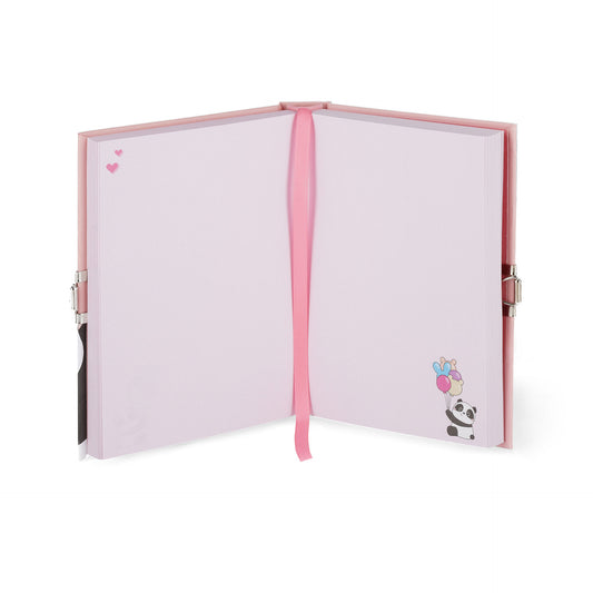 SECRET DIARY WITH PADLOCK - MY SECRET DIARY - PANDA / PACK DE 2