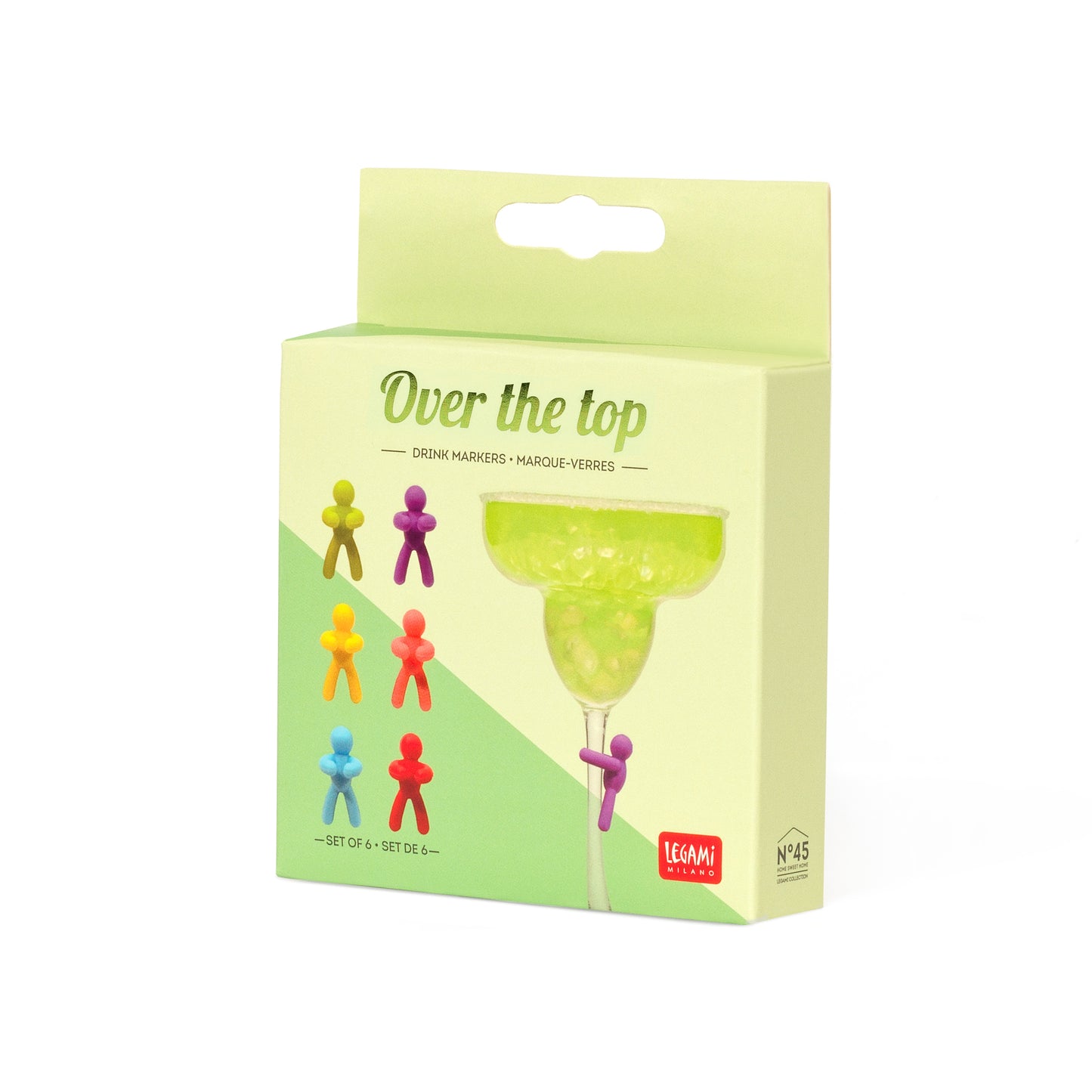 SET OF 6 DRINK MARKERS - OVER THE TOP / PACK DE 8