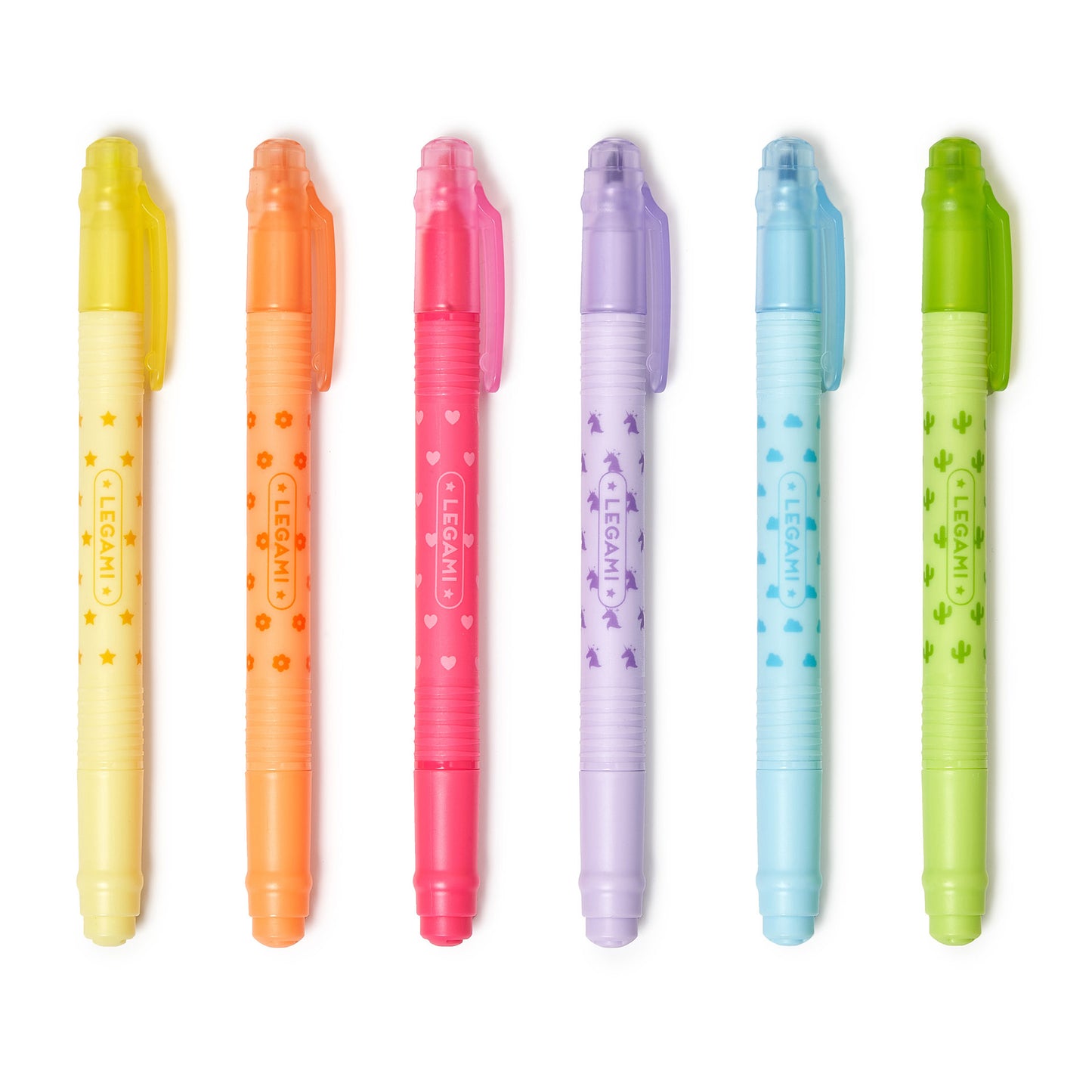 SET OF 6 ERASABLE HIGHLIGHTERS - MAGIC HIGHLIGHTERS / PACK DE 12