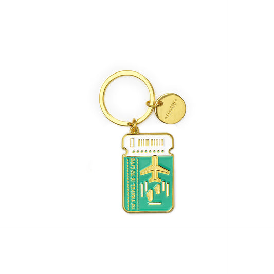 ENAMEL KEY RING - WHAT A KEY RING - TRAVEL / PACK DE 3