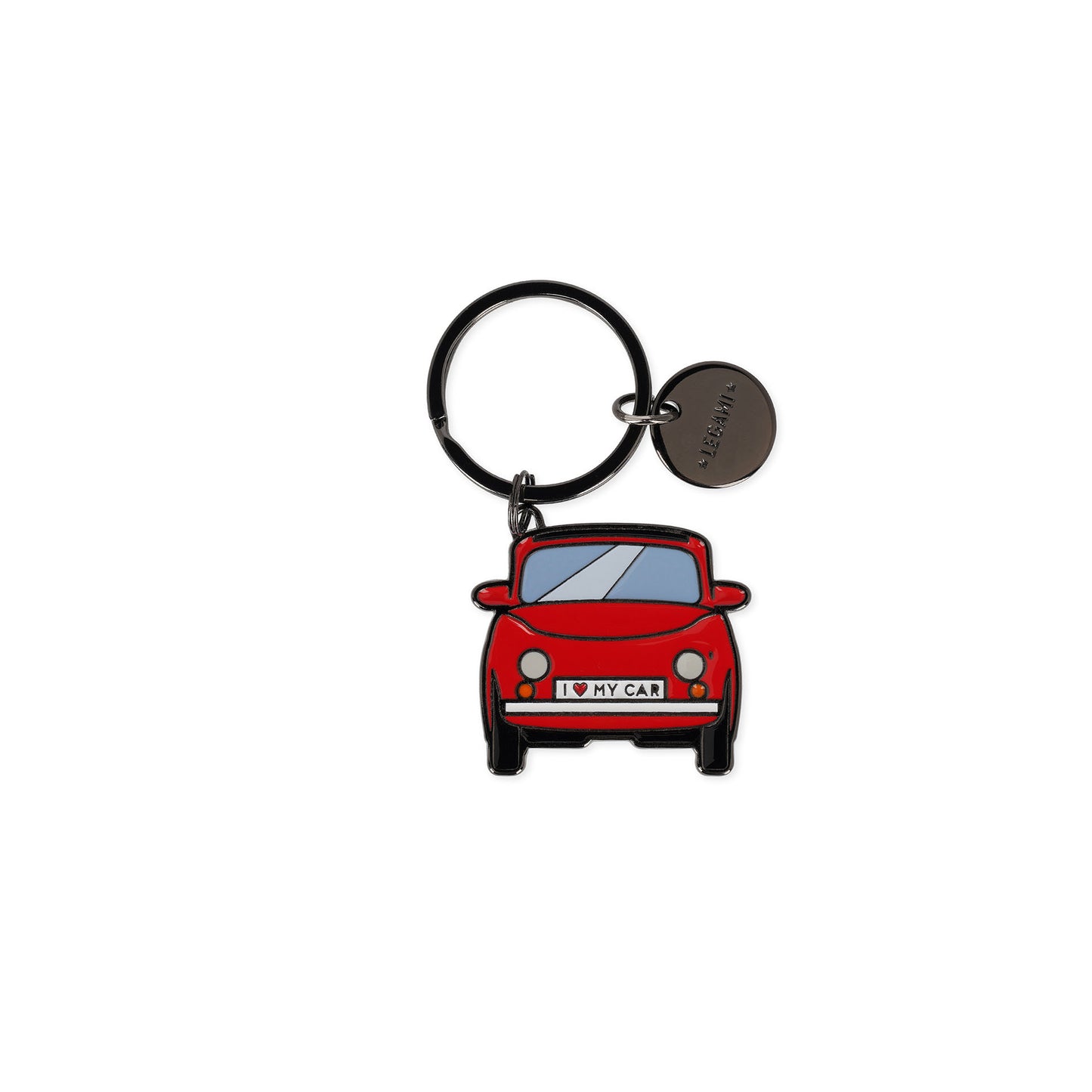 ENAMEL KEY RING - WHAT A KEY RING! - CAR / PACK DE 3